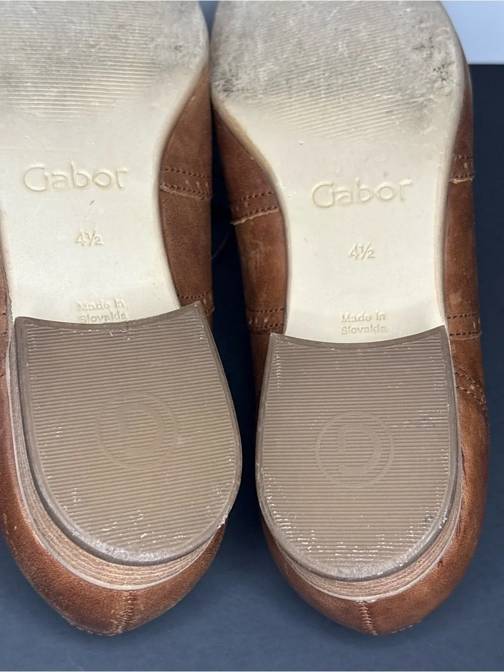 Gabor Tan Brown Kids Lace-Up Wingtip Dress Shoes